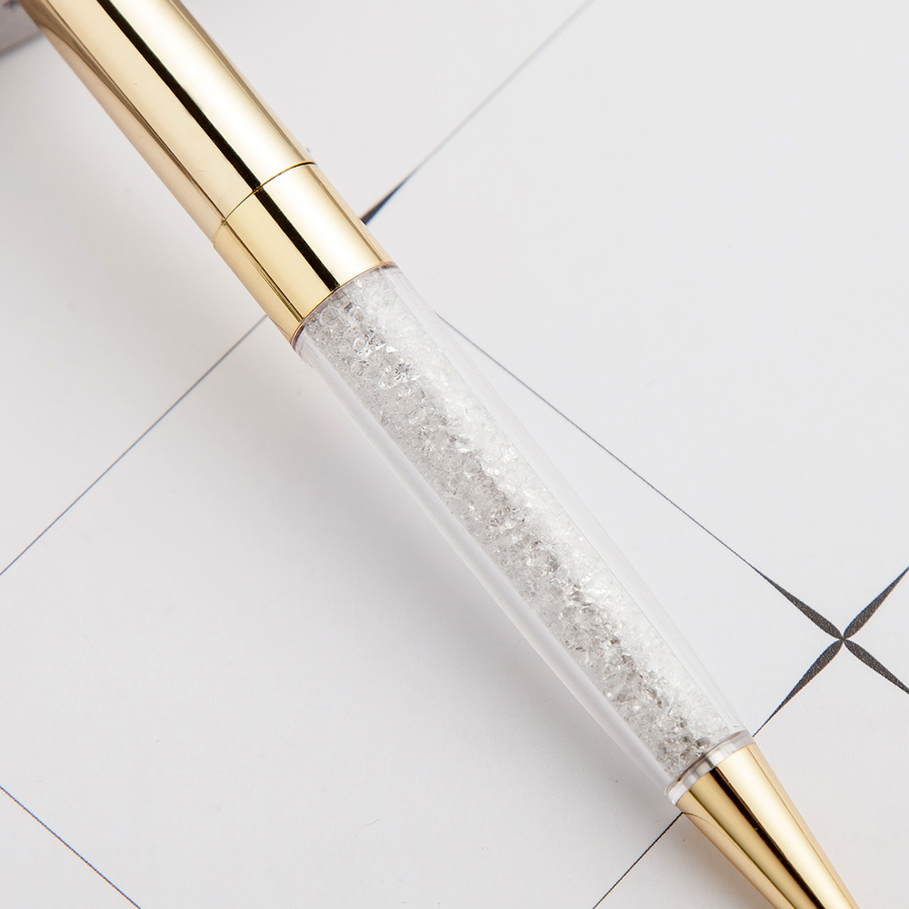 2.5g Ink Color Red Big Top Diamond Pen Multi Color Diamond Crystal Ballpoint Ball Pen For Wedding Gift