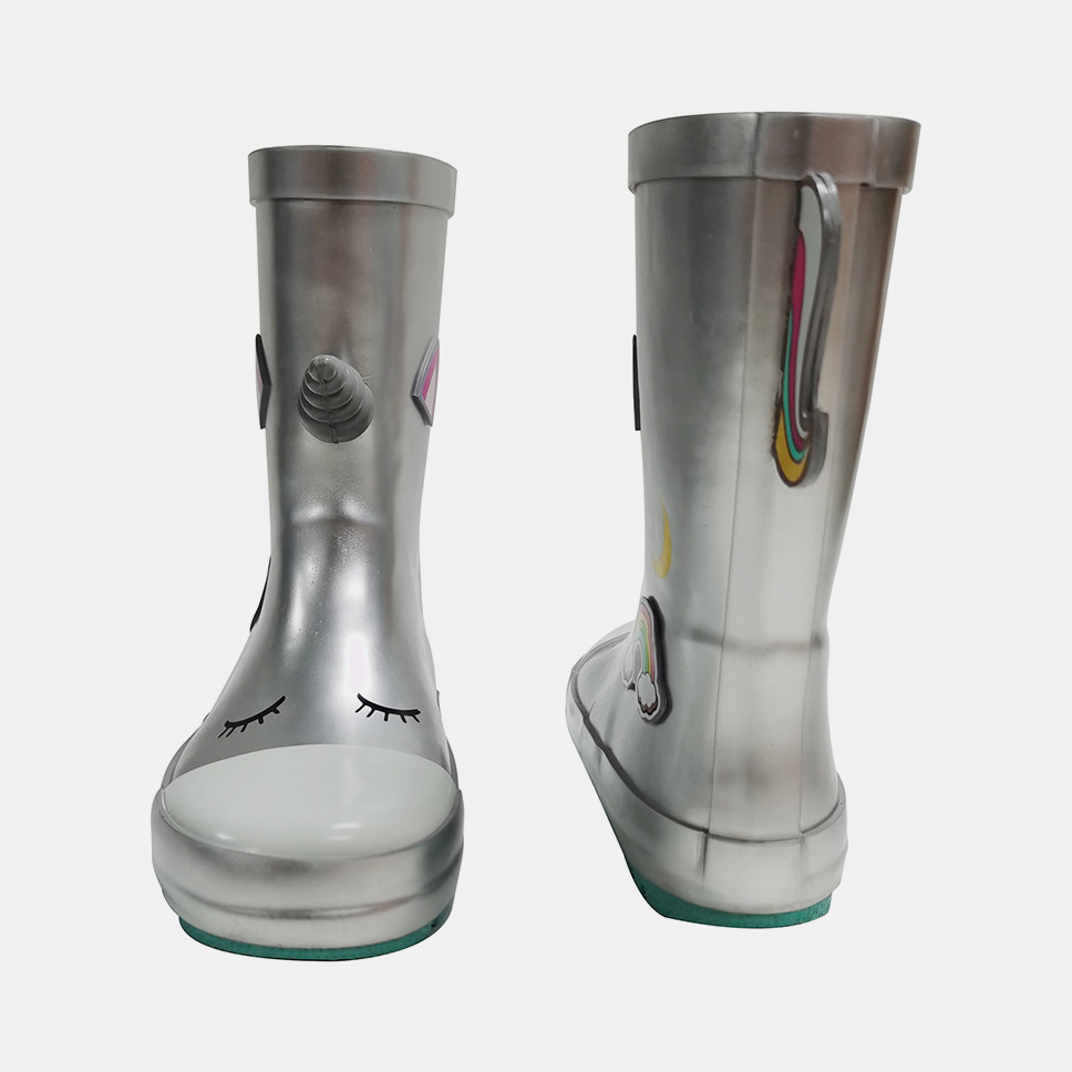 Lightweight Waterproof 3D Unicorn Rainbow Boots