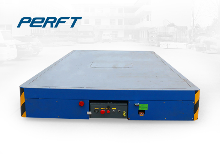 10t Trackless Transfer Cart Material Transfer Cart On Cement Floor