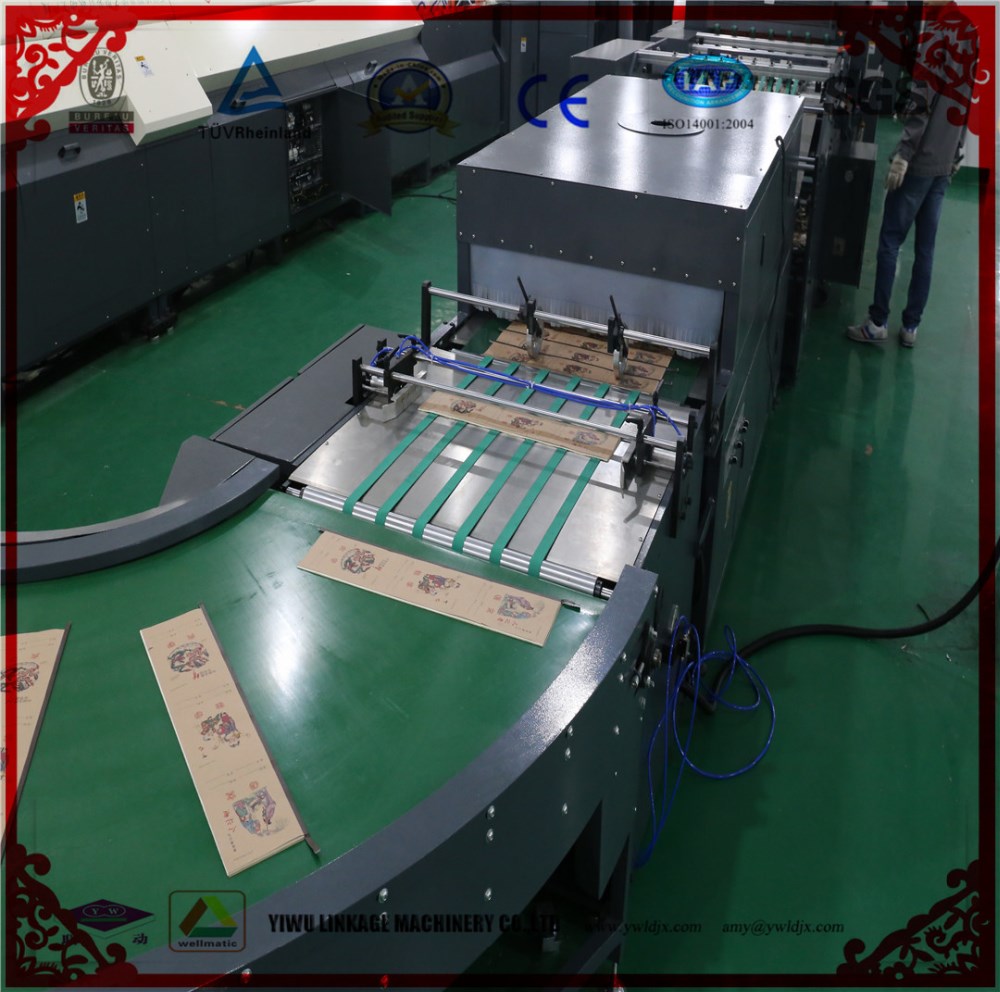 45 cycles/min Fully Automatic Glue Binding Notebook Making Machine 250 m/min High Speed
