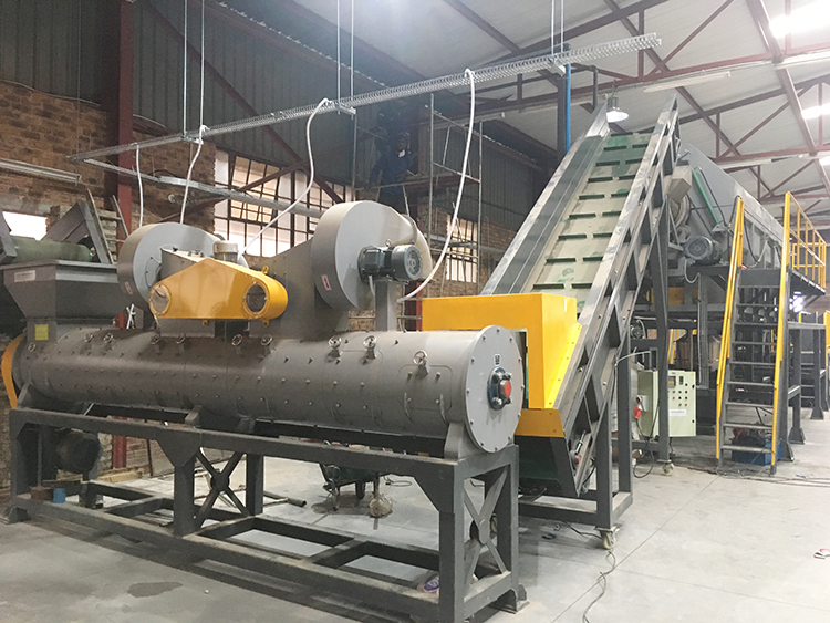 500-5000kg/H Glass Bottle Label Remover Machine 30kw PET Bottle Label Remover