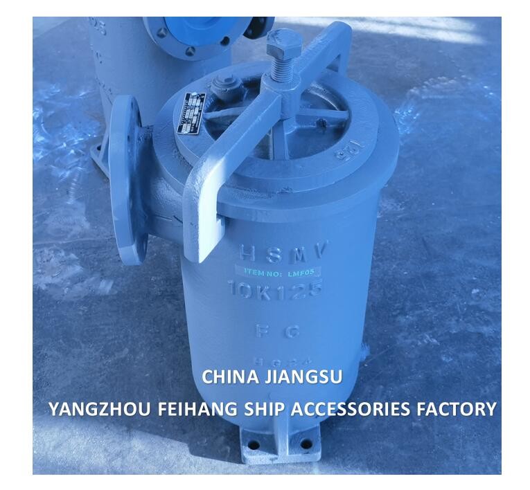 Marine Simplex Fuel Strainer JIS F7209 5K-125A JIS F7209 CAST IRON BODY STAINLESS STEEL FILTER ELEMENT