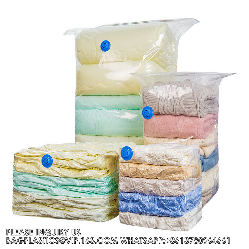 Four Corner Air Exhaust New Cube Space Saver Organizer Compression Vacuum Sealer Storage Bags For Quilts