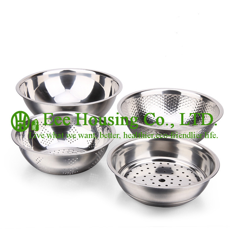 Stainless Steel cooking cookware kitchenware set,Rice washing sieve,wash vegetable plate,water separate pan Kitchen