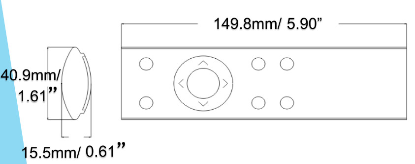 IP45 Smart LED Light Controller Plastic Smart Light Remote Control