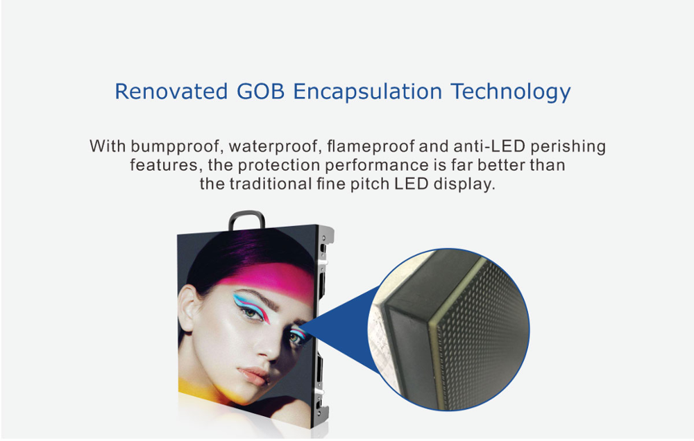 Event Stage Full color 320*160mm P2.5 GOB LED Display Indoor Waterproof Led Screen Panel