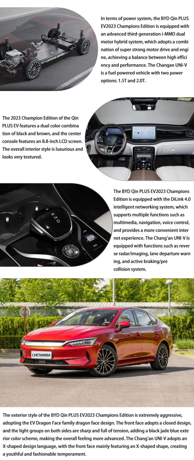 2023 China Pure Electric EV Cars Sedan Vehicles Byd Han Qin Plus
