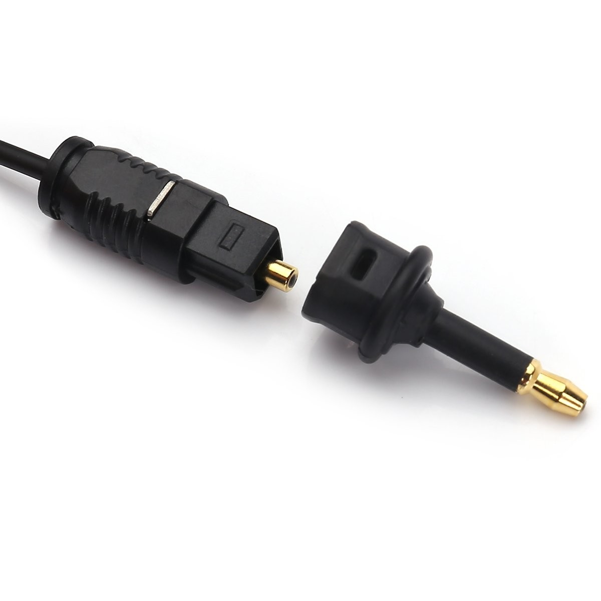 Factory Outlet Toslink Fiber Optic Audio Adapter 3.5mini Square extension Port To Fiber Optic Conversion