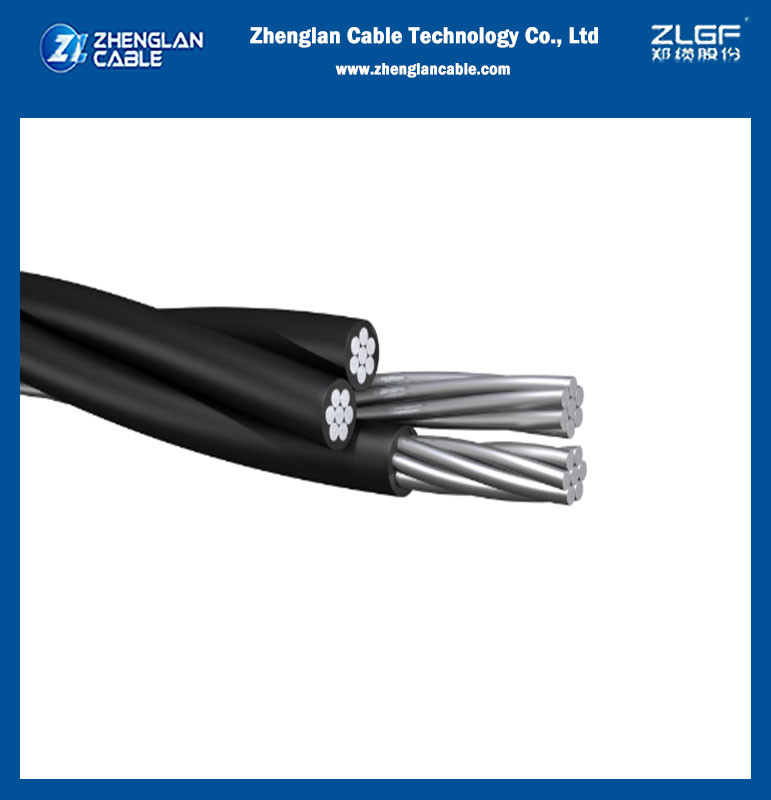 0.6 - 1KV Aluminum Overhead ABC Power Cable XLPE / PE Electrical Wire