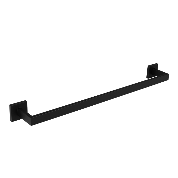 High End Black Toilet Accessories Toilet Brush Holder TPR Material Bristle