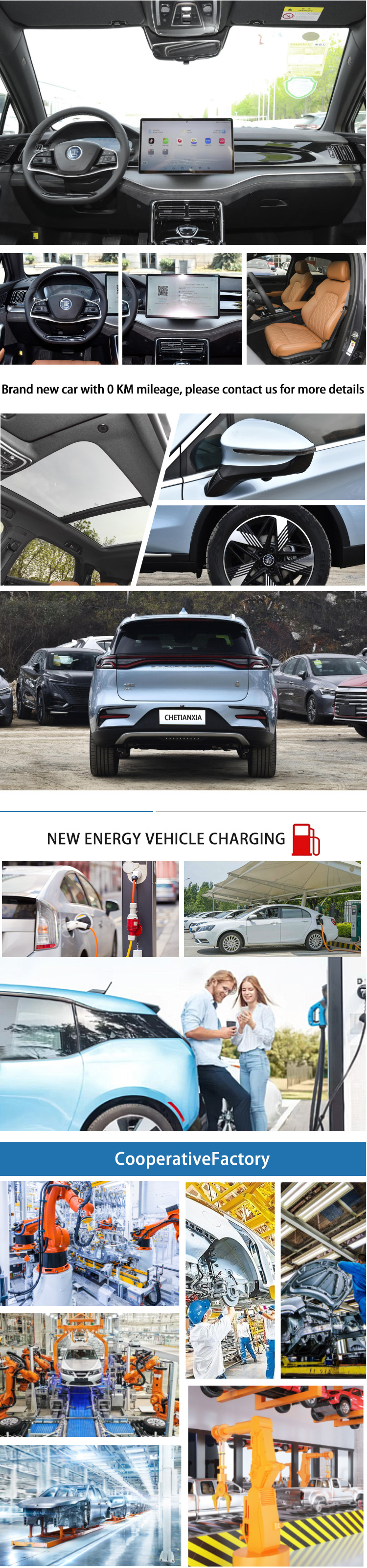 Auto BYD Used Cars 7 Seat Powerful Hybrid SUV Electric Vehicles