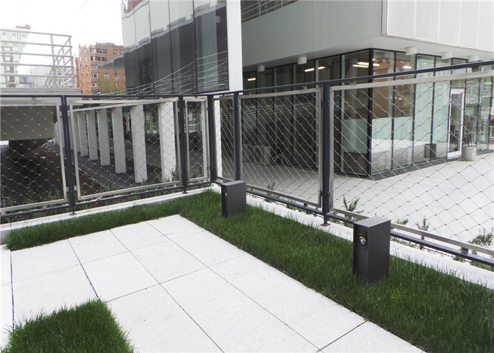 Balustrade Inox Wire Mesh Fencing Handrail Infill Webnet Stainless Steel Mesh 40x40mm
