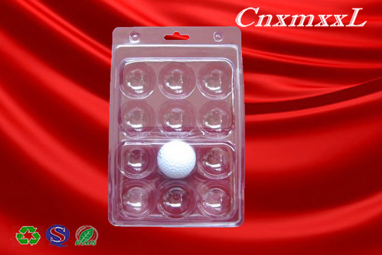 12 pcs clear blister golf ball tray packaging with low price