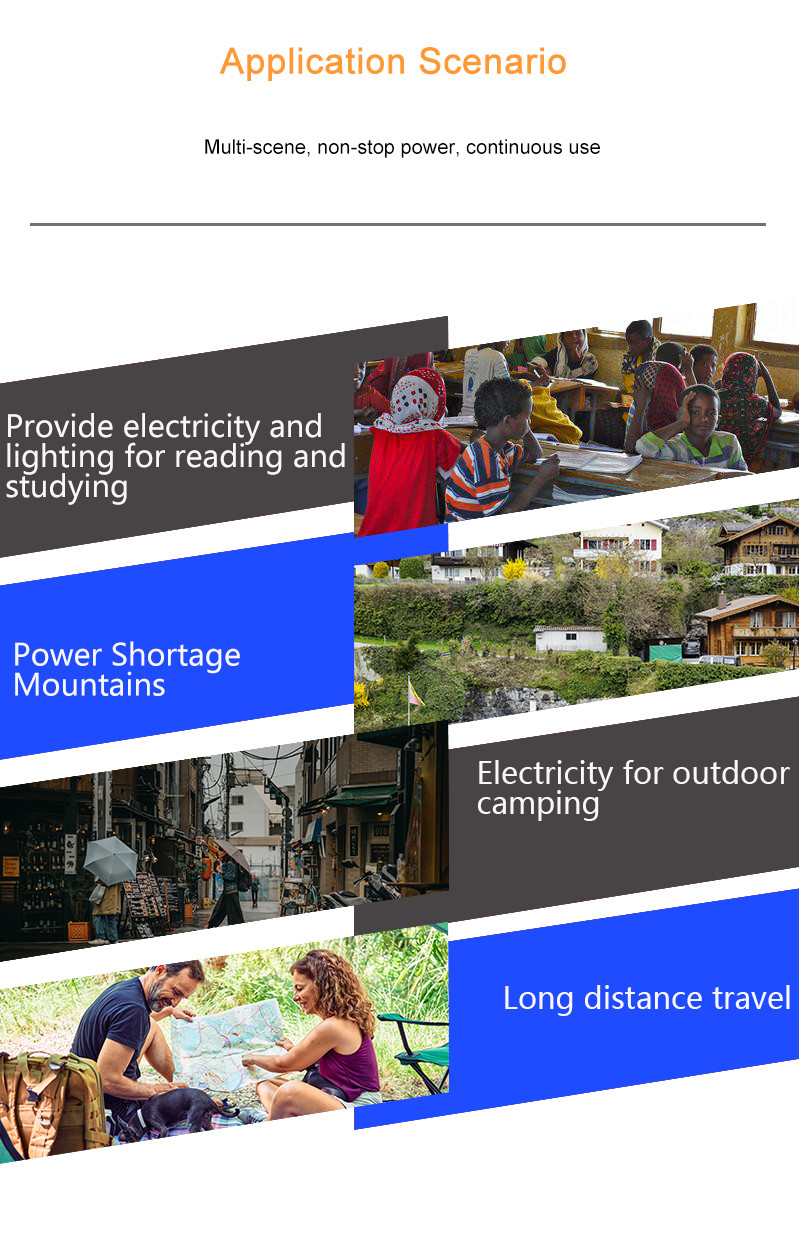 Mini Portable Solar Power System Generator 30W With Phone Charger 4 LED Bulbs