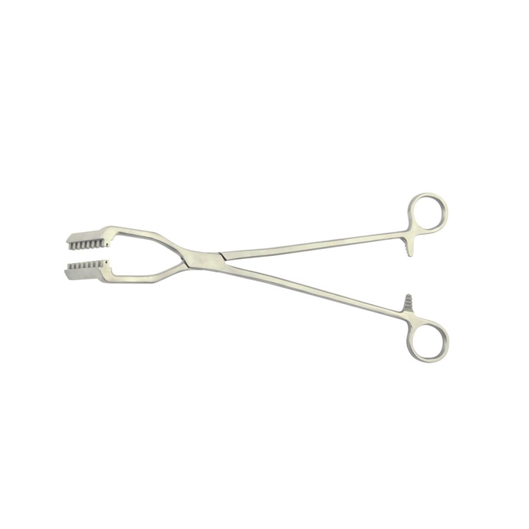 Class II Reusable Medical Surgical Forceps 8 Teeth Purse Stitching Clamp Stainless Steel