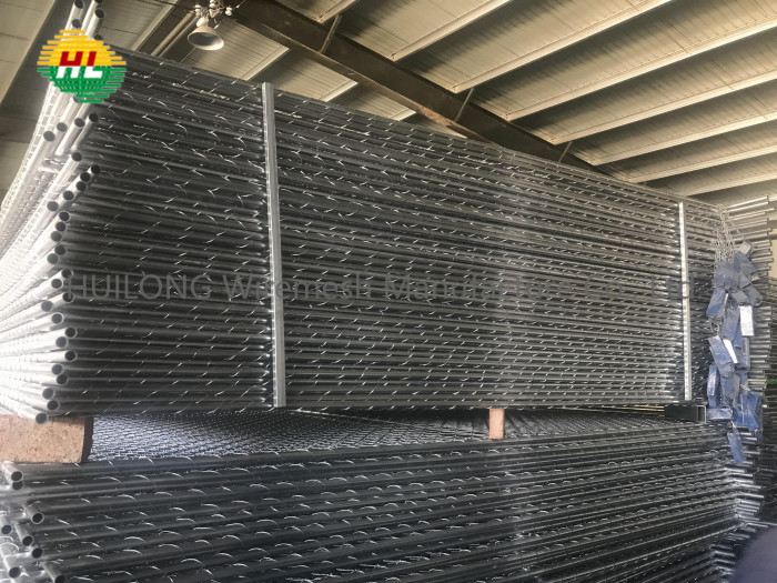 Q195 Chain Link Wire Fence , Hot Dipped Galvanized Temporary Fence Panels
