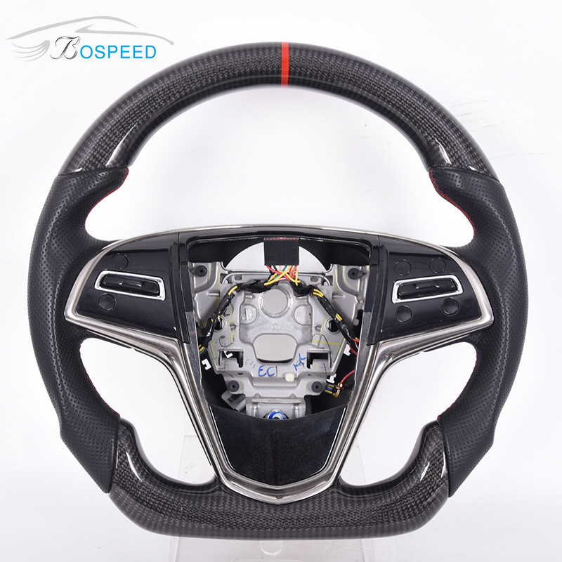 2022 OEM Custom Cadillac Xt5 Steering Wheel Leather Sports Red Stripe 350mm