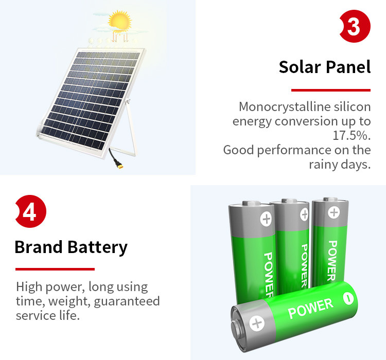 Garden Led Solar Powered Flood Light IP66 Remote Control Battery 100W 200W 300W