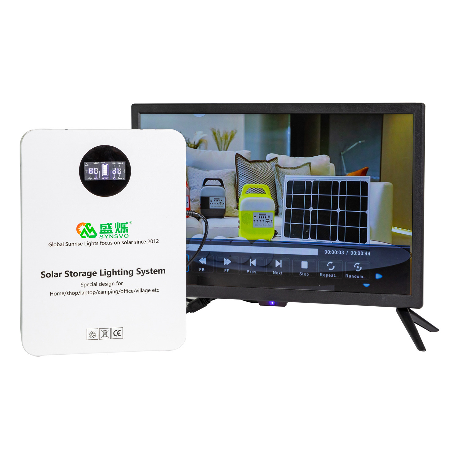 Universal Output Socket Portable Solar Generators With 16V 25AH Battery Capacity