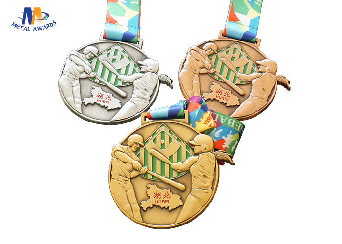 Personalised Custom Hockey Medals / 3D Relief Sport Medailles Copper Plating