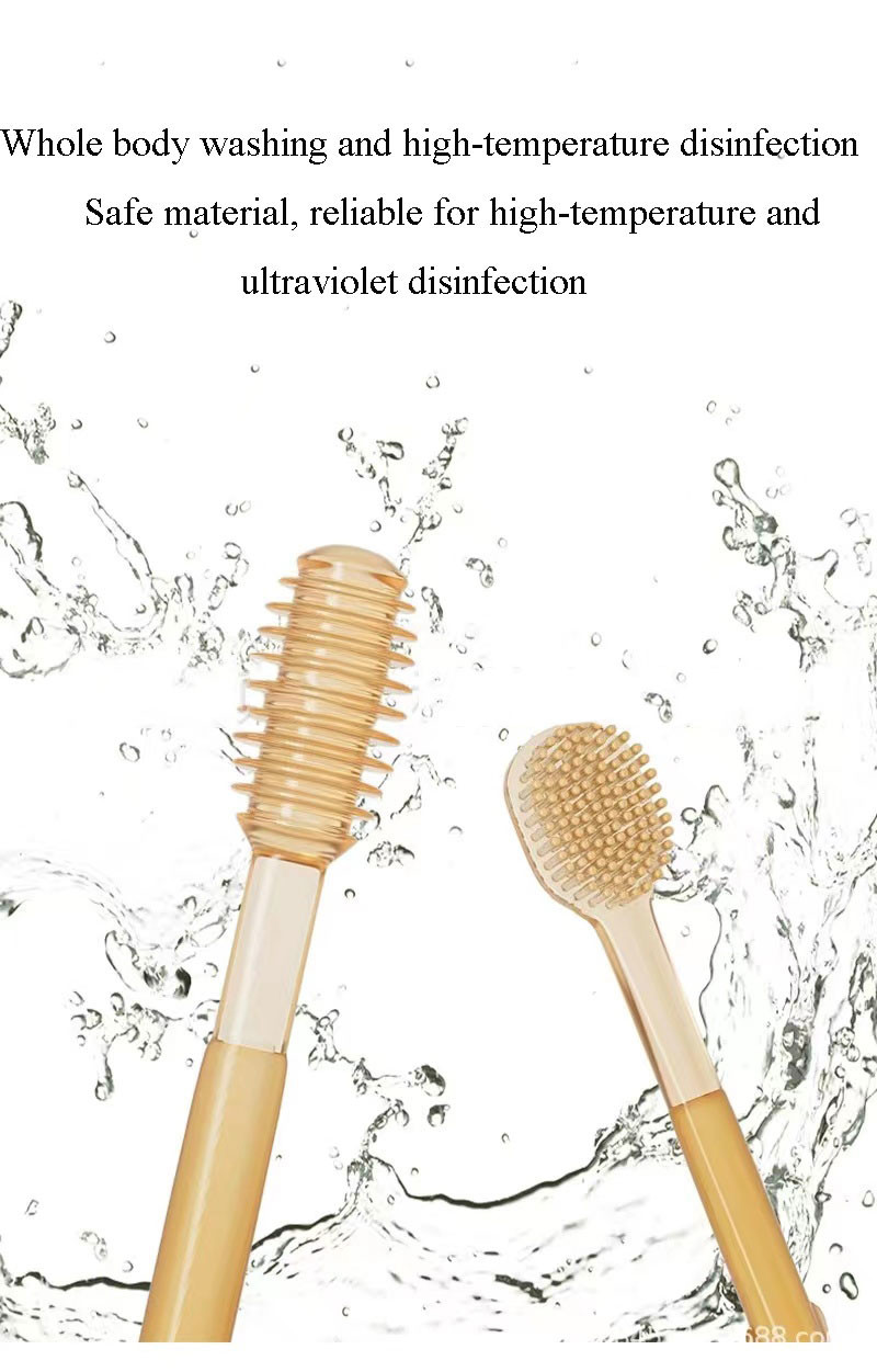 Baby Toothbrush Baby Toothbrush Oral Cleaning Toothbrush Soft Fur Tongue Coating Toothbrush