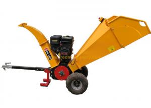China 15HP Gasoline Engine Residential Wood Chipper With Emergency Stop Button on sale