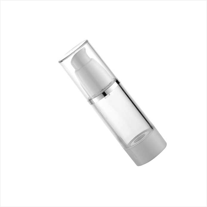 15ml 25ml 30ml 40ml 50ml 60ml Transparent Cosmetic Pump Bottle Airless Lotion bottle