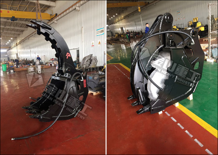 Q345B/NM400 Steel Excavator Bucket With Thumb Suit Hitachi ZX70 ZX80 EX100 ZX120