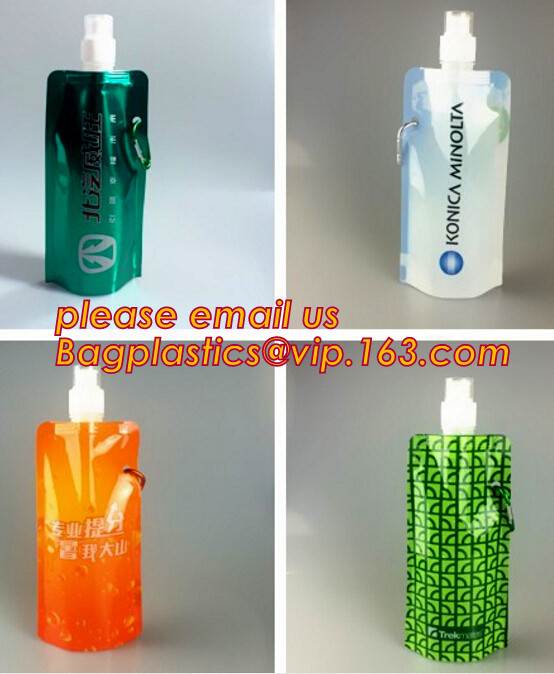 Custom Reusable Juice Food Packaging Plastic Bag Alcohol Drink Wine Spout Pouch Bag,liquid spout pouch/wine drink juice