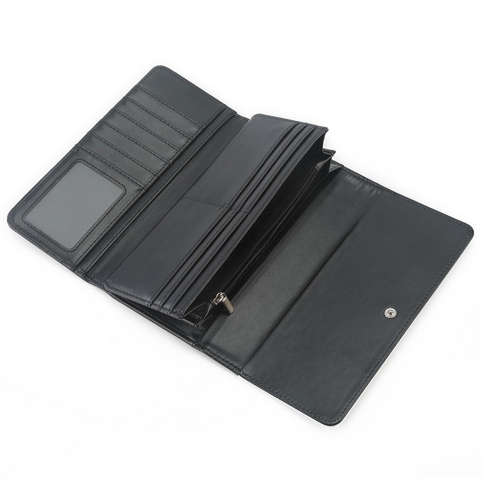 Sublimation blank Three Fold PU Leather Continental Wallet For Ladies