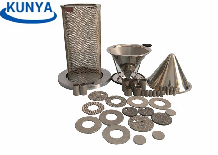 300 Micron 1mesh Sintered Metal Filter Elements Twill Weave