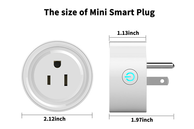 68g 220V Wifi Smart Plug Socket Remote Control US Style For Home