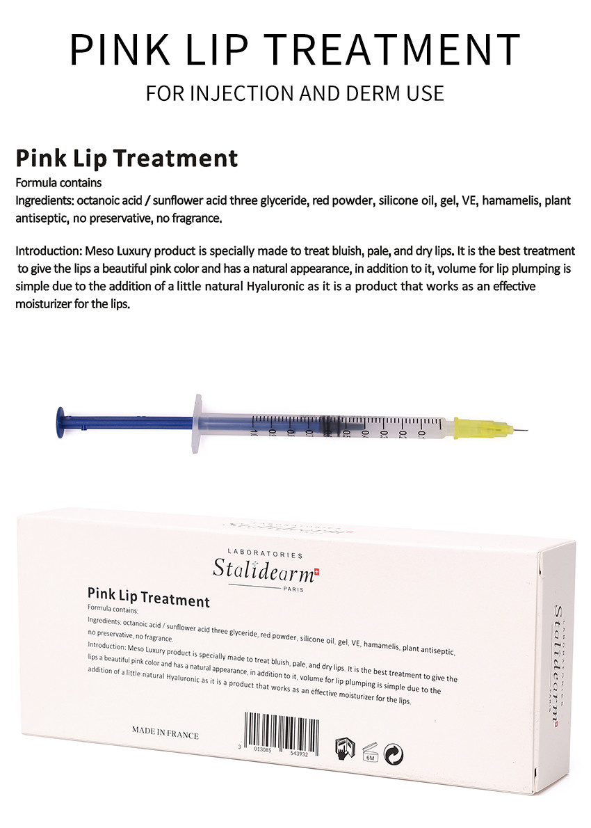 Wholesale Stalidearm Original Brand Pink Lip Treatment Injection Serum Safe Essence Meso Therapy Set 5pcs/Set