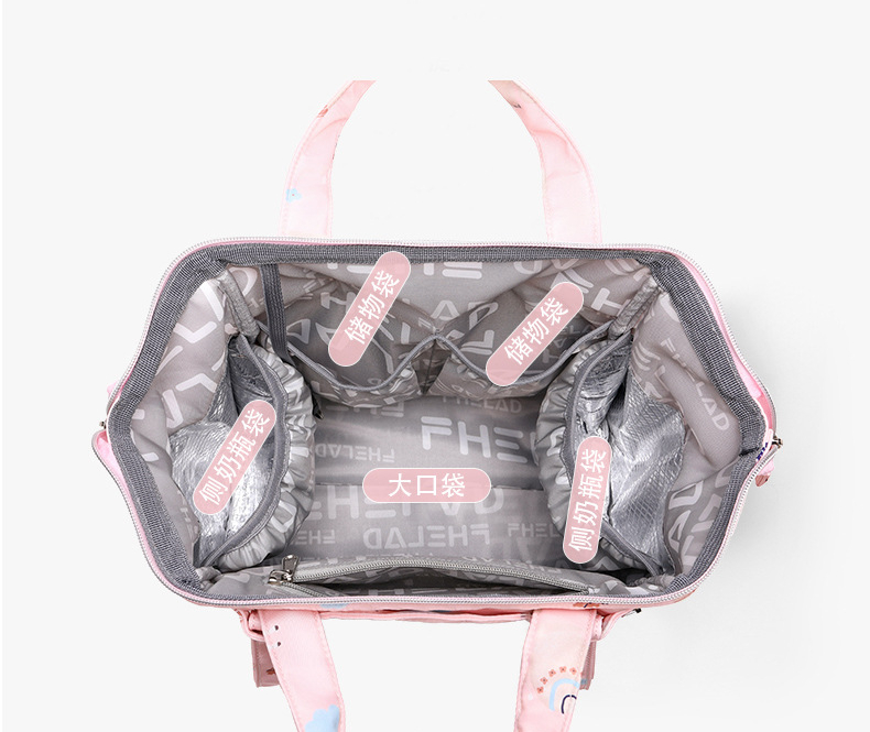 Fashion Large Maternity Multifunctional Diaper Bag Waterproof Travel Shoulder Handbag for Mom