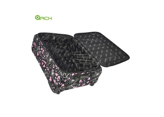 Top Carry Handle 600D Printing Soft Trolley Luggage