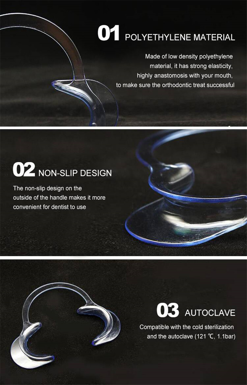 Autoclavable Dental Materials Mouth Opener C Shape Dental Lip Teeth Whitening Cheek Retractor