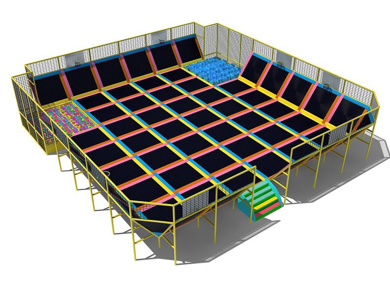 play center commercial trampoline park teenager small indoor trampoline with safety net