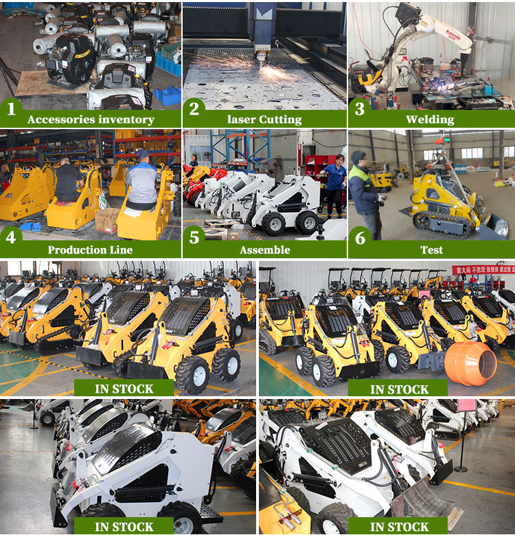 420 Wheel Skid Steer Loader with 4 in 1 Bucket Customer's Requirement and Affordable