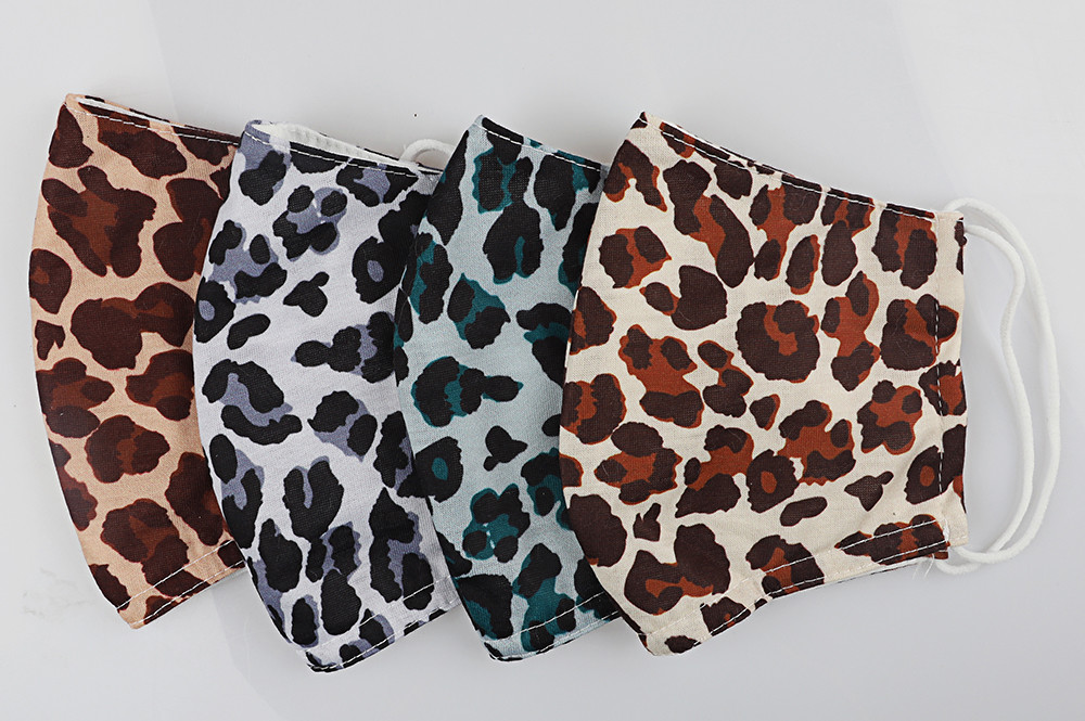 Fashion woven Leopard fabric cotton Face Mask,winter face mask,against Dust mask