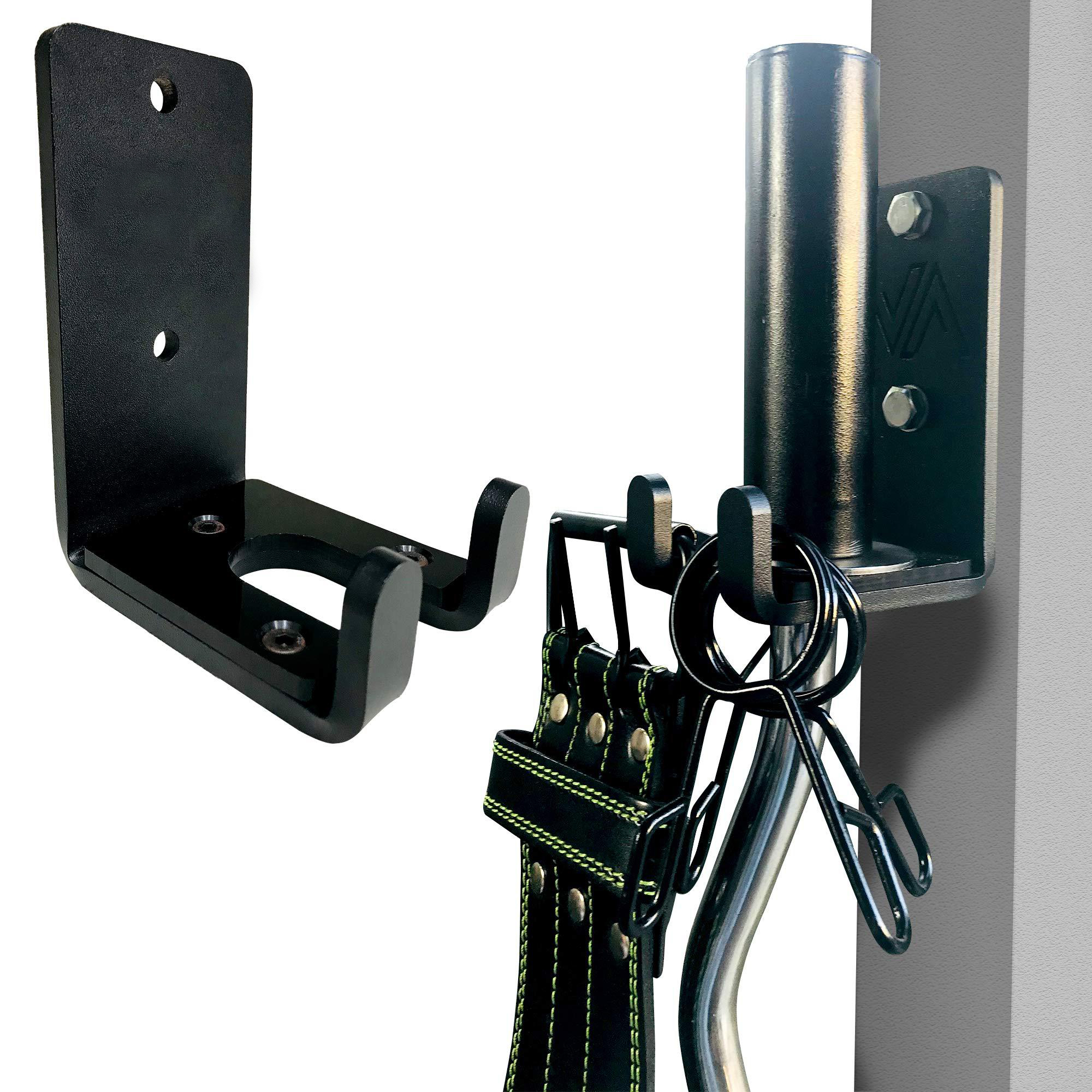 Garage Vertical Barbell Storage Double Barbell Wall Mount Display Rack Support Fixed