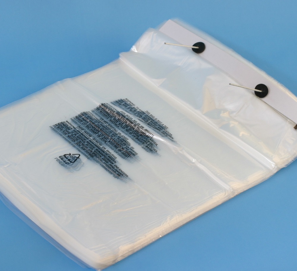 Wicketed LDPE Plastic Poly Bag Customized For Internal Shipping And Mailing