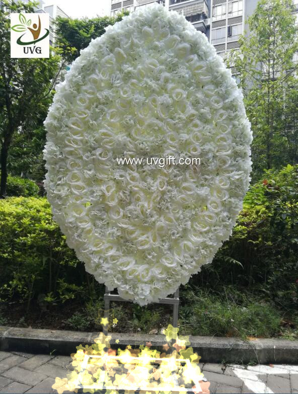 UVG luxury dream wedding flower arch in artificial rose and hydrangea for stage backdrop decoration CHR1146