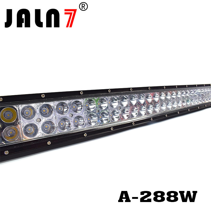 LED Light Bar JALN7 50Inch 288W Spot Flood Combo LED Driving Lamp Super Bright Off Road Lights LED Work Light Boat Jeep