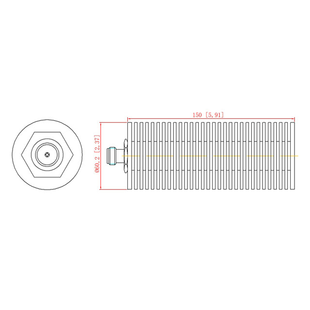 DC-6GHz 100W Dummy Load / Termination Load N Female