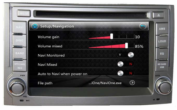 Ouchuangbo Car GPS Navigation for Hyundai H1 2011-2012 DVD Audio Radio iPod USB RDS OCB-6224A