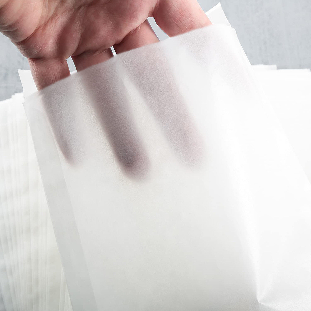 Wood Pulp Glassine Paper Envelopes Bags Pouch Semi Transparent Paper Bags