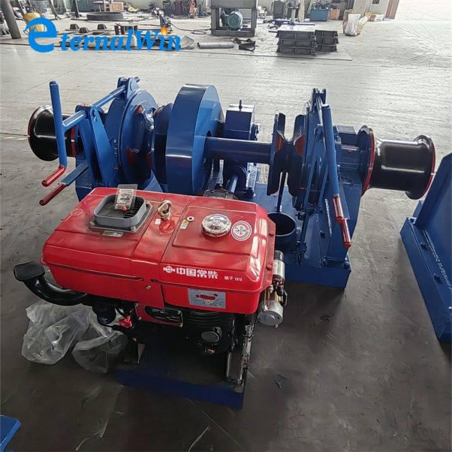 Single Gypsy Chain Anchor Windlass Winch 18mm 20mm 28mm Diesel Engine Driven