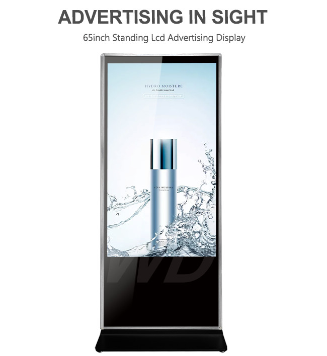 ROHS Certified TFT LCD Floor Standing Digital Signage Roadside
