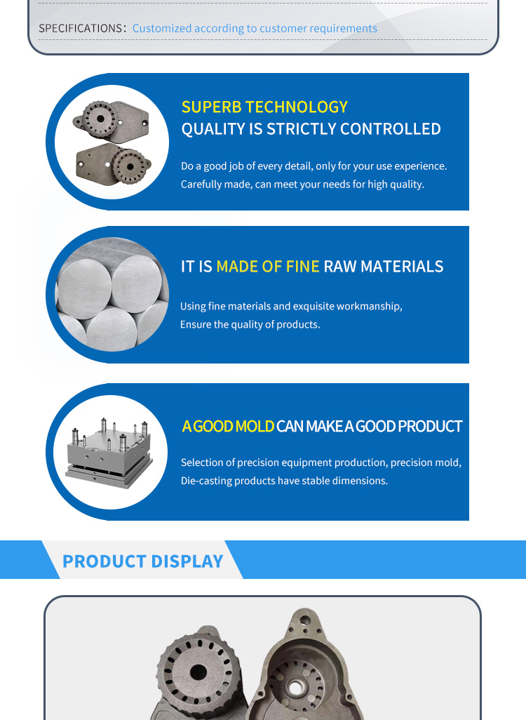 High Precision Zinc Aluminum Alloy Die Casting Parts Processing Custom Surface Treatment