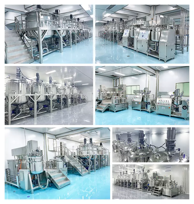 Chemical Gel Homogenizing Vacuum Emulsifying Machine